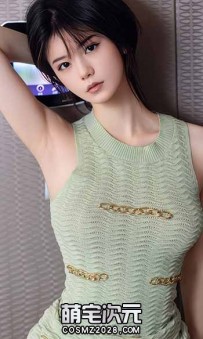 【凌七七】-86P.秀人网.绿色针织连衣短裙.蕾丝内裤.写真-[...